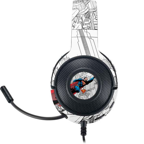 DC Comics Superman Super Speed Flying Over City Razer Kraken X Skin